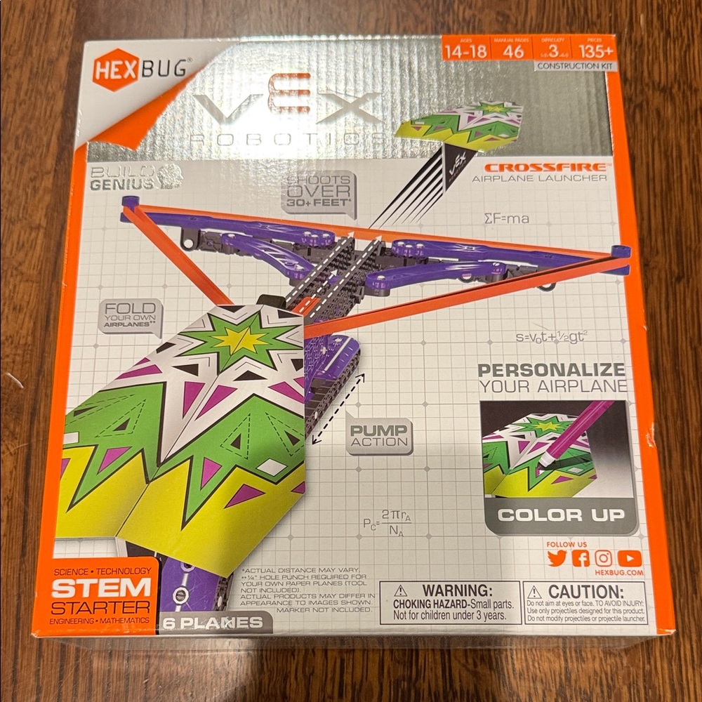 VEX Robotics Crossfire Airplane Launcher - Green and Purple